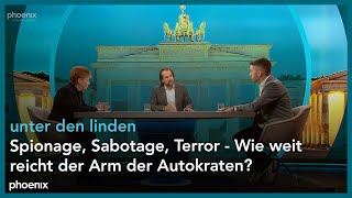 unter den linden: Spionage, Sabotage, Terror – wie weit reicht der Arm der Autokraten?