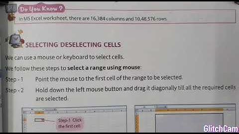 Class VI (Computer) Chapter No. 5 "Introduction to MS Excel 2007" (Part 2)