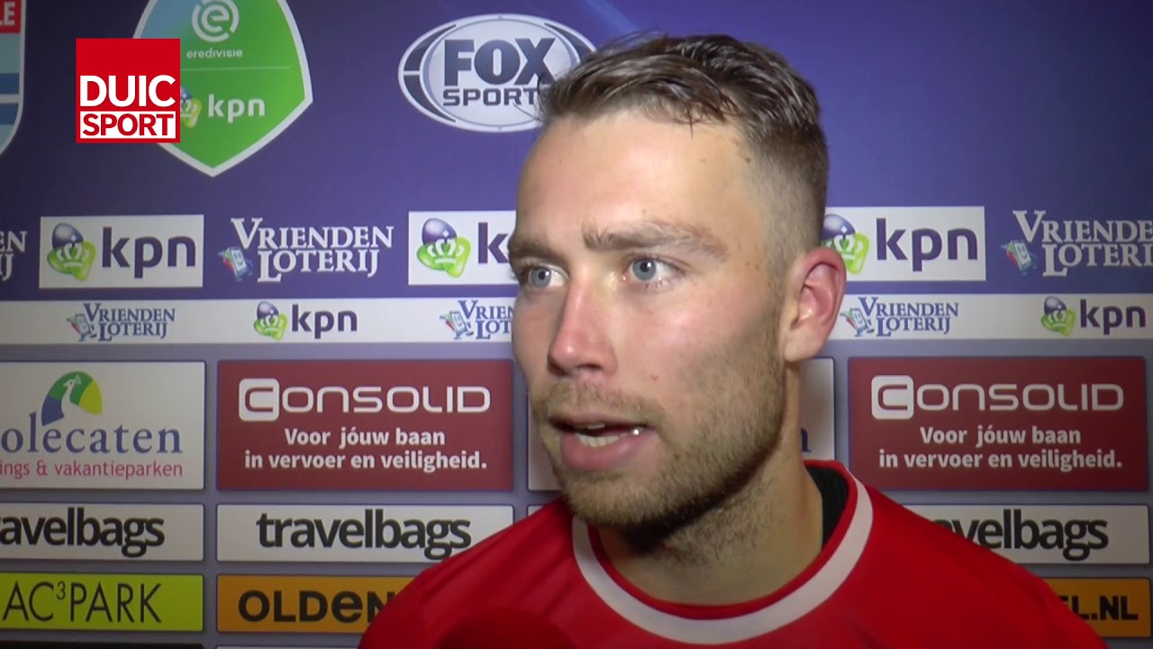 Sander van der Streek na afloop van PEC Zwolle - FC Utrecht - YouTube