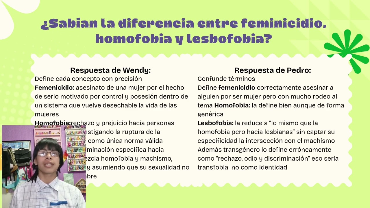 Análisis de entrevista sobre violencia de genero / Cual EQUIDAD DE GENERO