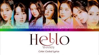 Weeekly- Hello Color Coded Lyrics Han|Rom|Eng