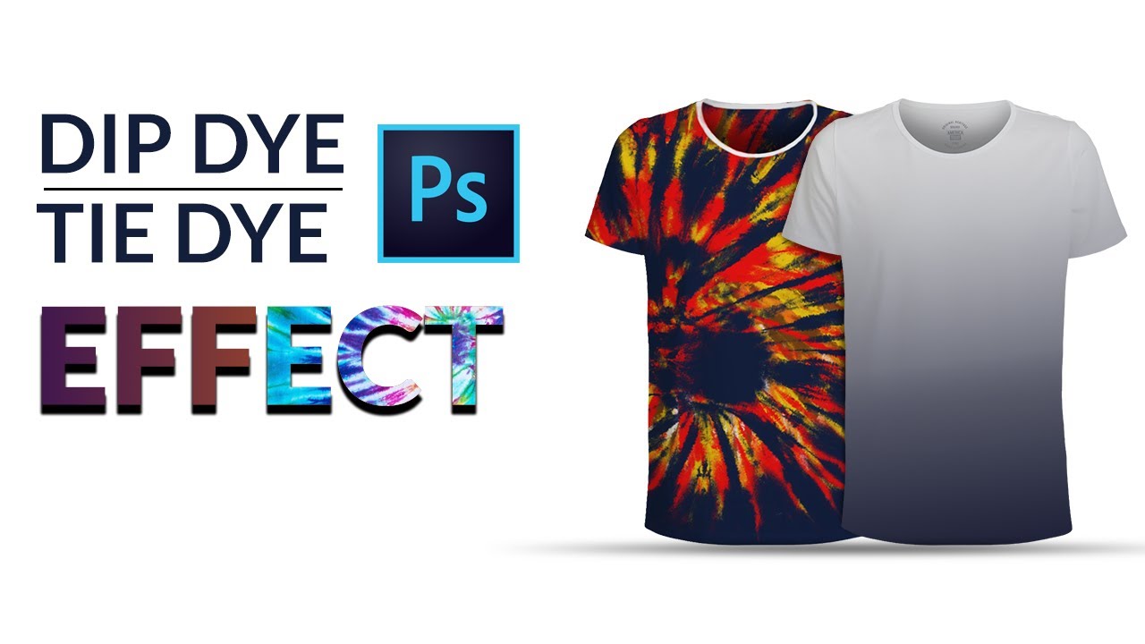 Dip dye & Tie dye effect | Adobe Photoshop CC||| - YouTube