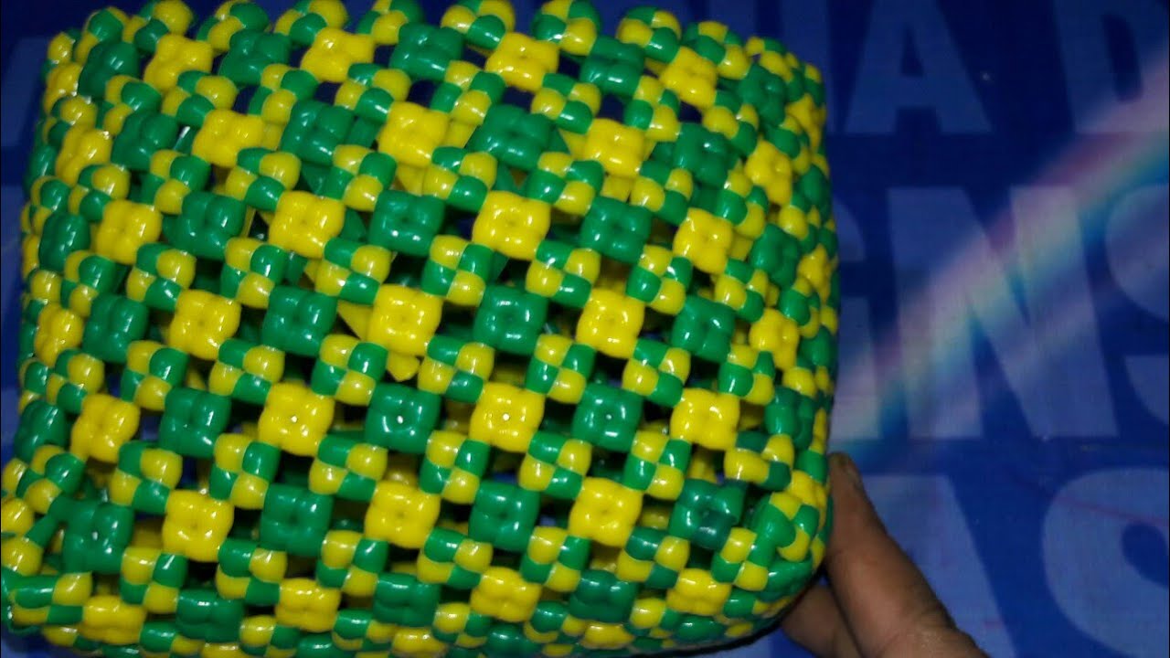 Plastic wire mini Diamond Crossknot box making easy clear tutorial