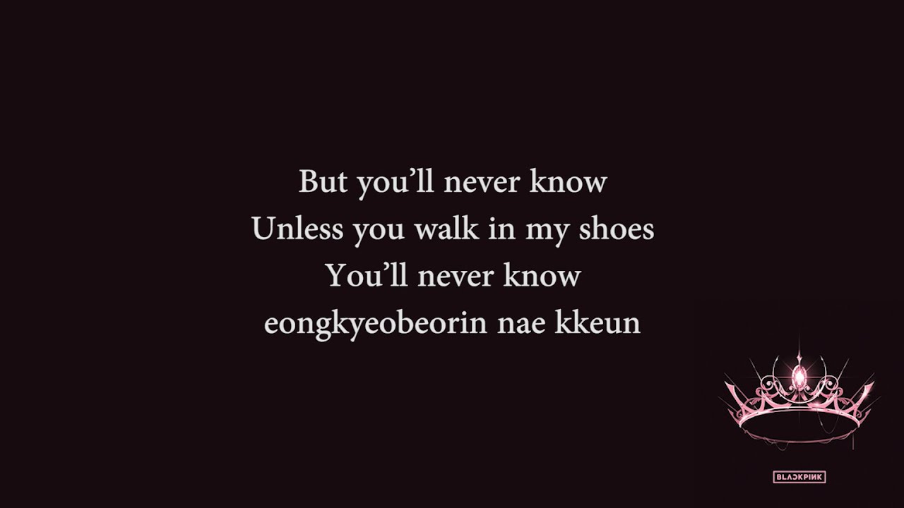 BLACKPINK You Never Know Instrumental With Lyrics acoustic Guitar