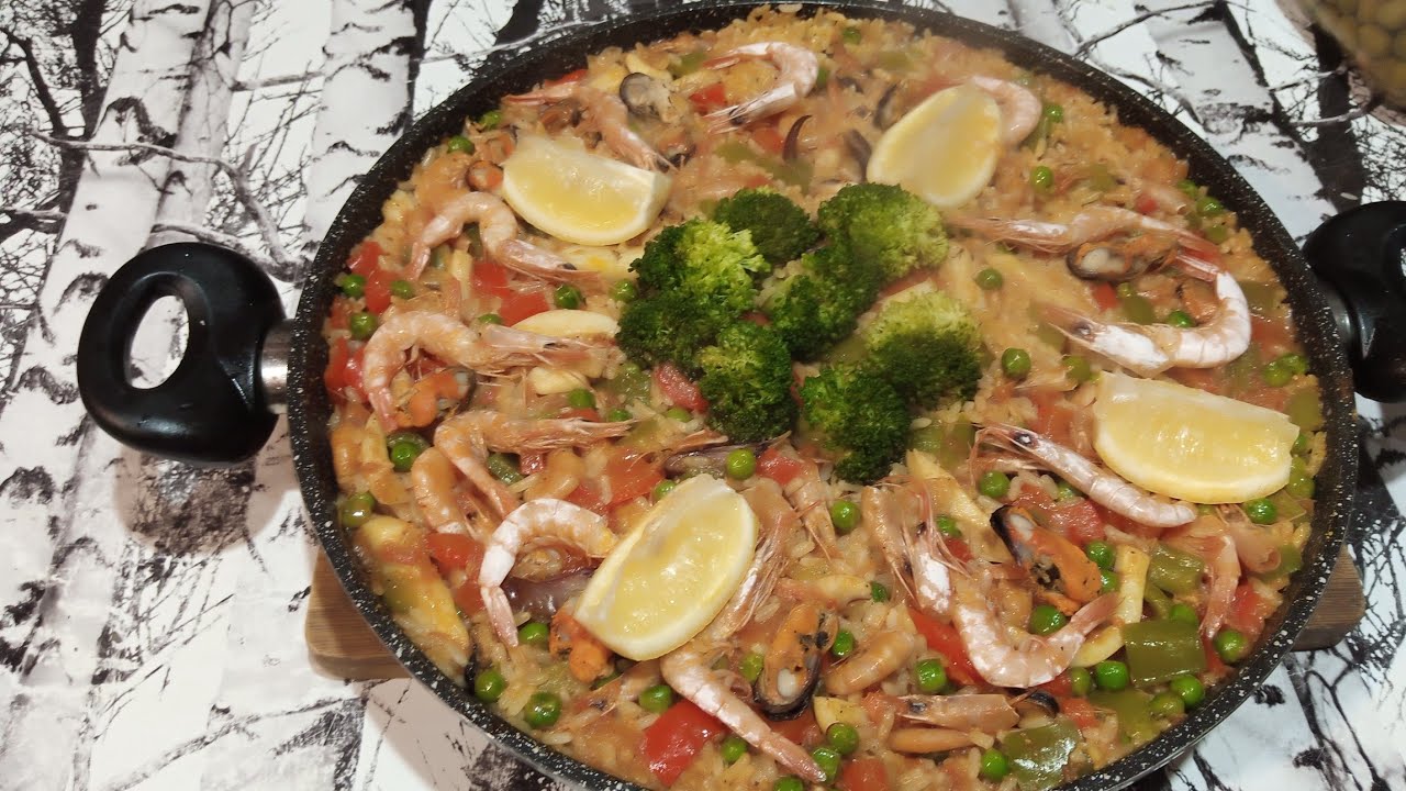 Paella (الباييا) 🦪🐙🦐 - YouTube