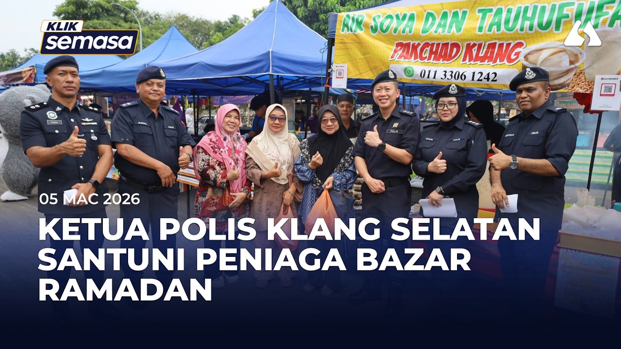 Ketua Polis Klang Selatan turun padang santuni peniaga Bazar Ramadan Sri Andalas