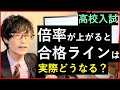 【高校入試】倍率が上がると合格ラインはどう変わるか解説する