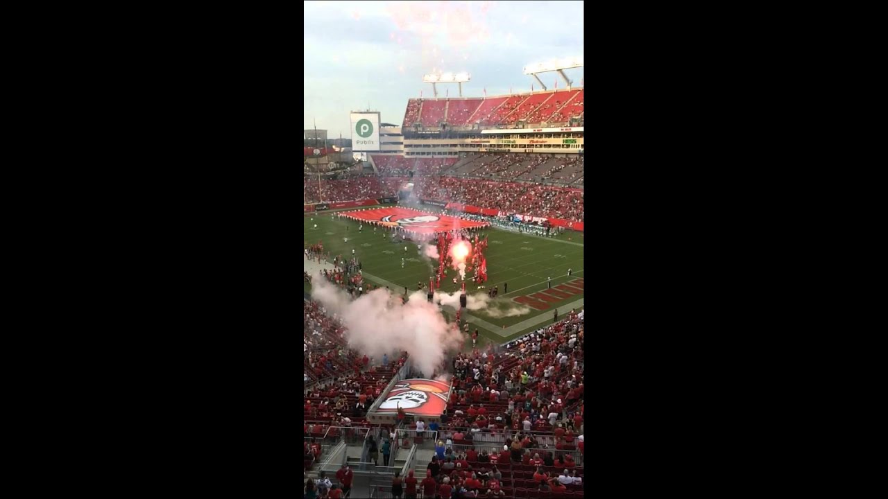 nfl news Bucs Slow-mo fireworks