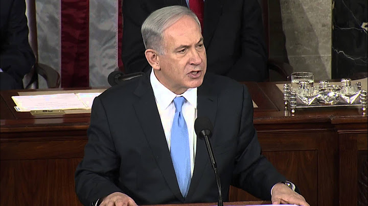 Israeli Prime Minister Benjamin Netanyahu addresses Congress