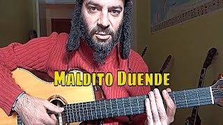 Como tocar MALDITO DUENDE en GUITARRA fácil | Tutorial Héroes del Silencio  - YouTube