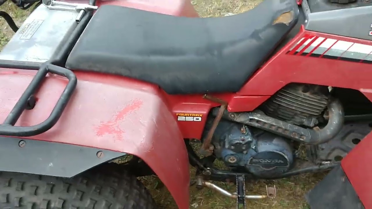 a Honda fourtax 250 I put together out of spare parts