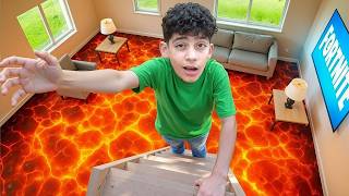 Jason and Alex Floor is Lava Extreme Challenge