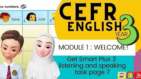 ENGLISH YEAR 3- GET SMART PLUS 3 | LISTENING AND SPEAKING ACTIVITIES MODULE 1 PAGE 7