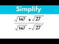 Germany|| Square root Simplification problem | Math Olympiad|