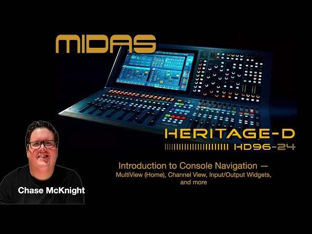 Midas Heritage-D HD96: Navigating Multi View and more - YouTube