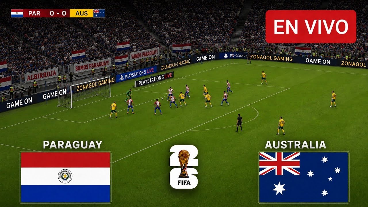 Paraguay vs Australia 🛑EN VIVO Mundial2026  |Simulación Realista PES2021| Full match