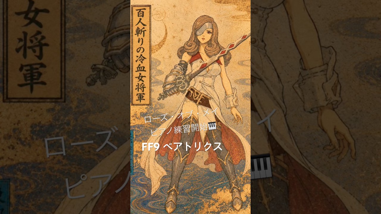 懐かしい名曲を528hzピアノで演奏します🎹#FF9 #ローズオブメイ #水面こは