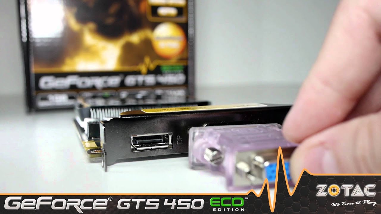 Zotac Geforce Gts 450 Eco Edition Youtube