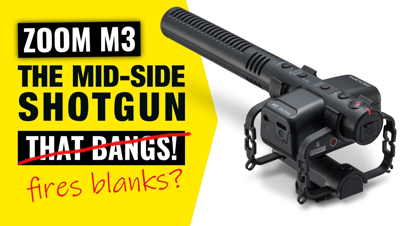 Zoom M3 Mictrak Best Portable Mid-Side Mic For Field Recording and