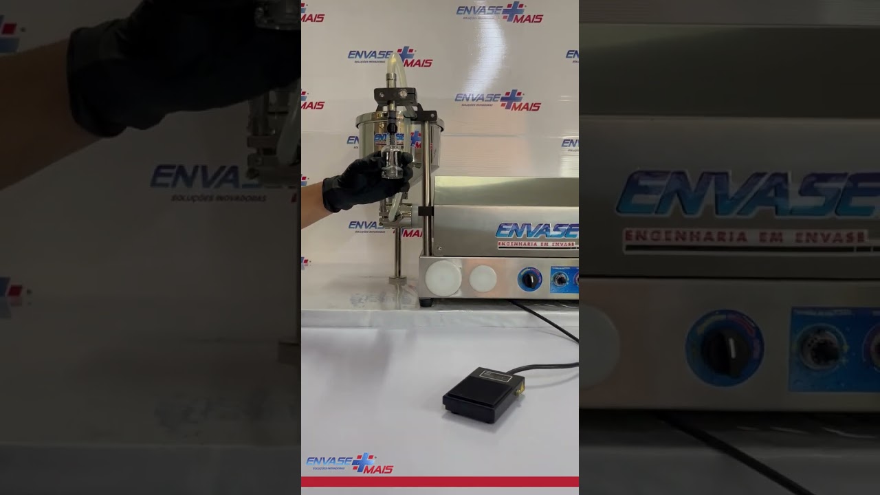 Envasadora Semiautomática Versátil Mini Com Tanque - Linha Óleos Essenciais - 281