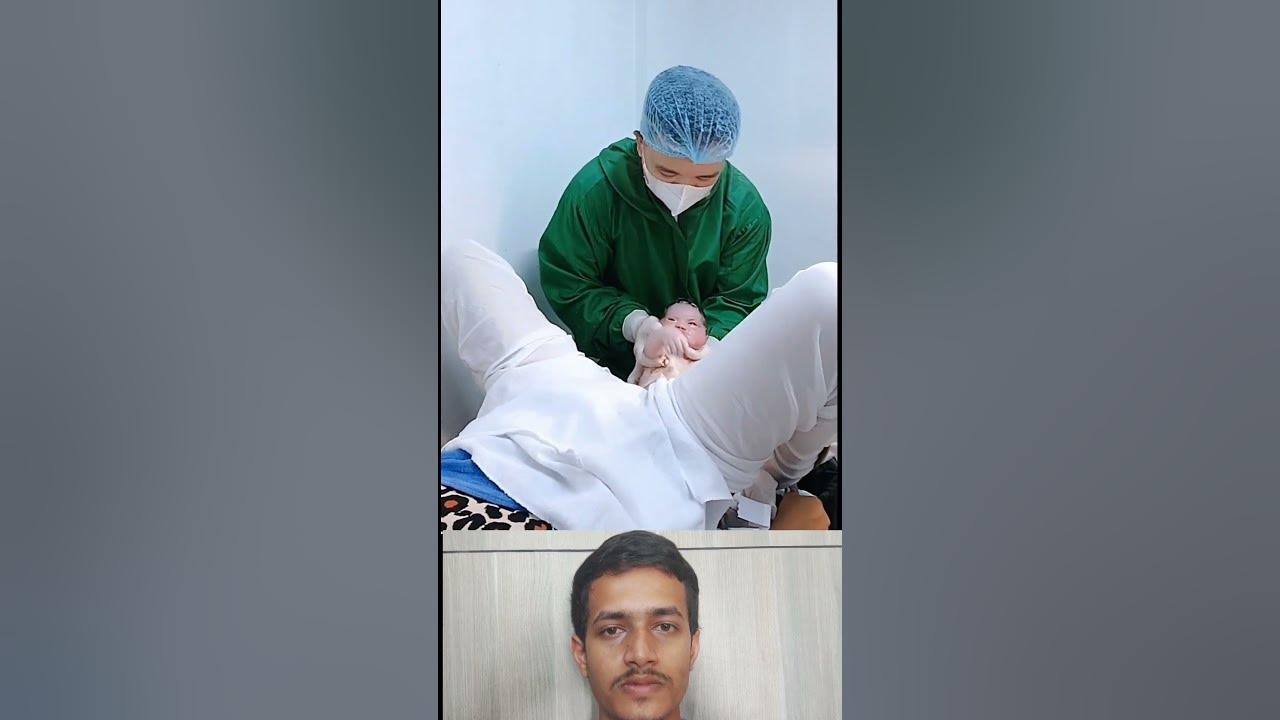 😥PAINFULL😥 lady giving birth to newborn baby boy and both are safe 😘💕! #shorts #short #newborn #new