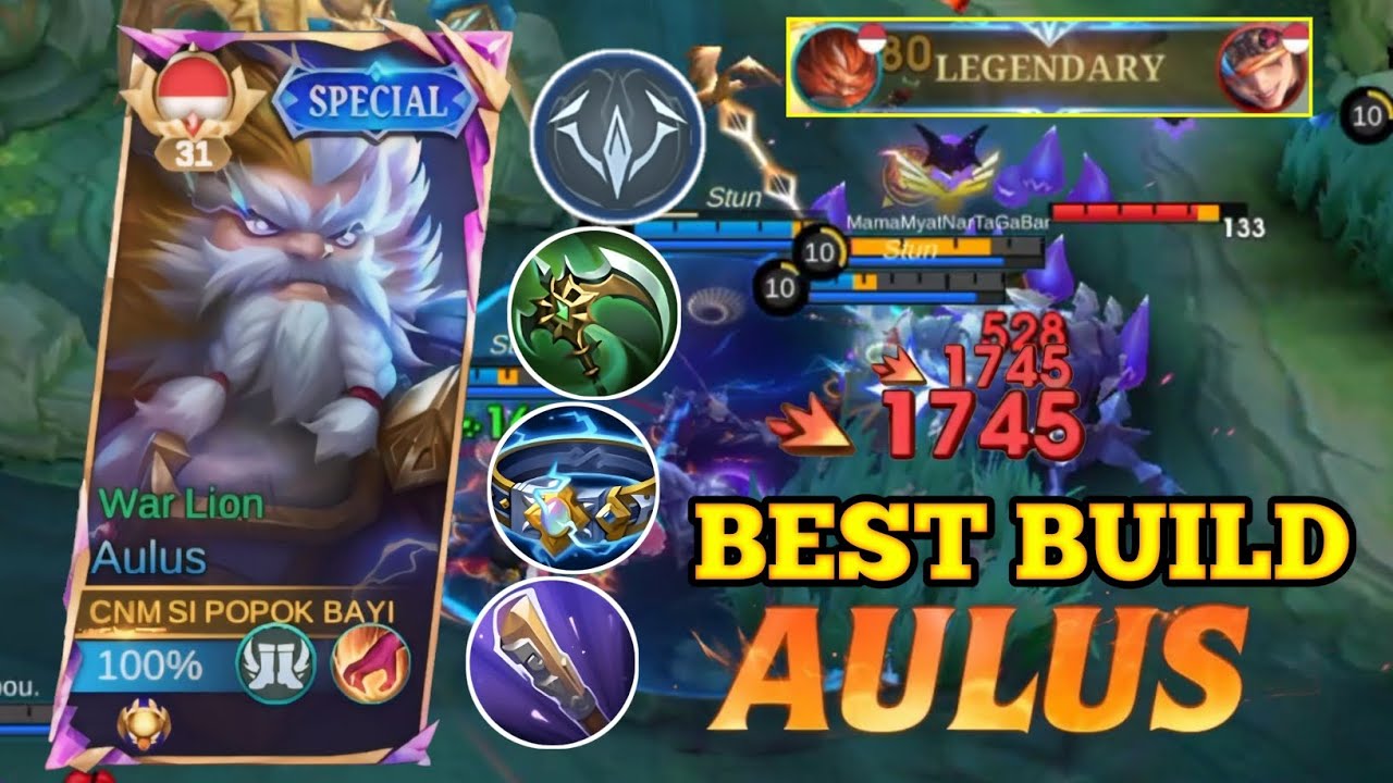 WTF DAMAGE!! TOP GLOBAL 1 AULUS BEST BUILD!! BEST BUILD AND EMBLEM ...