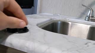 Travel Trailer No Tools Kitchen Sink Faucet Replacement.