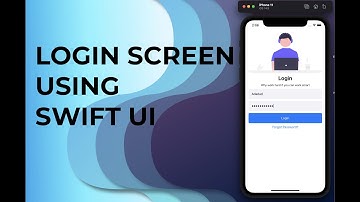 SwiftuUI login screen tutorial ( Xcode, SwiftUI )