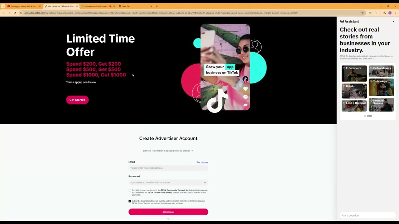 CRAZY Tiktok Ads Offer (FREE AD CREDITS) - up to $1700
