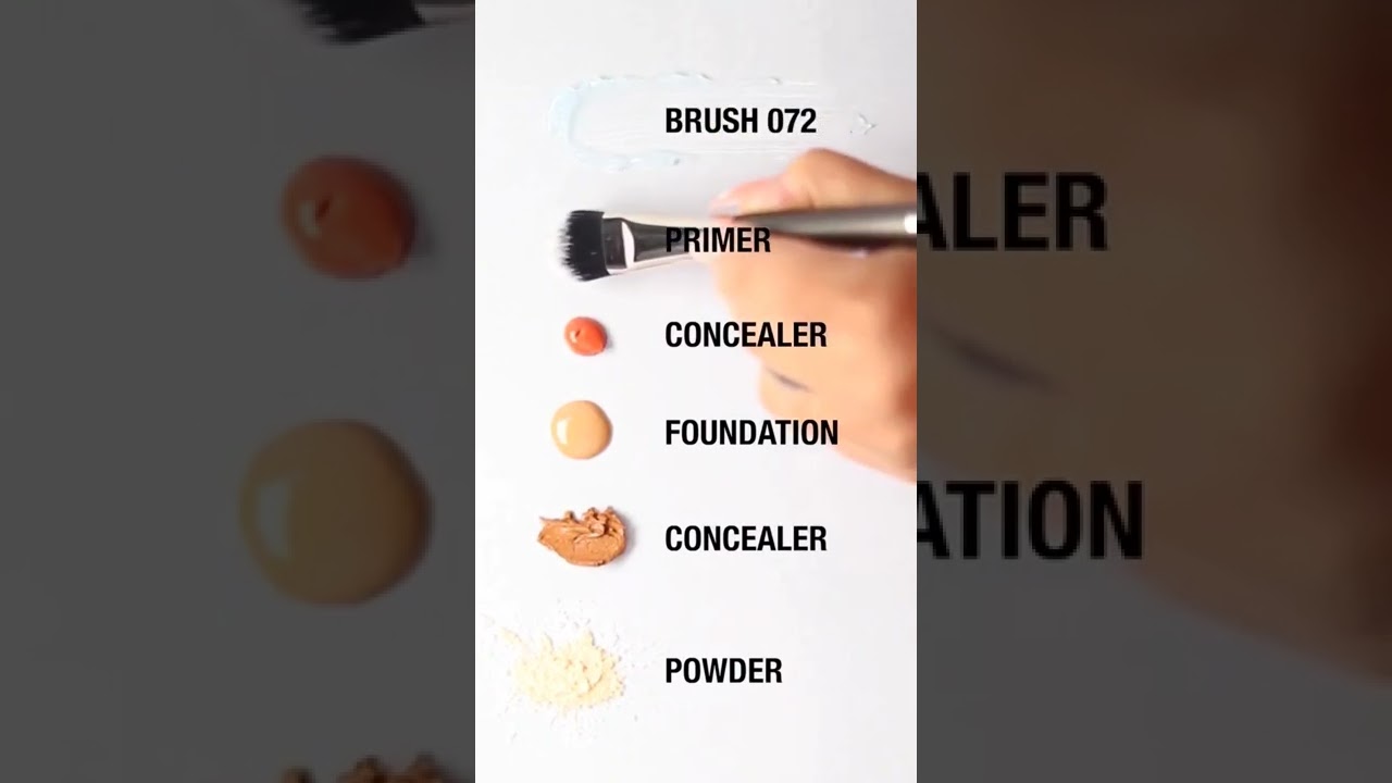 Pac base brushes part  1    steps to apply makeup on skin 