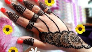 Simple hand MEHNDI design - Beautiful Easy Mehndi Design for Hand