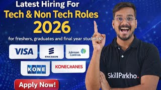 Johnson Controls Konecranes Ericsson Visa IVP Latest Hiring 2026 Freshers Experienced