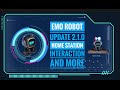 EMO ROBOT update 2.1.0 New interactions Home Station, Dance with Lights more please see description