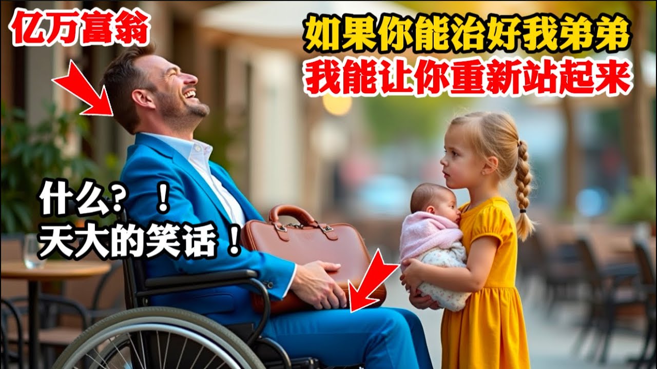 5歲流浪女孩對雙腿殘疾的億萬富翁說“如果你治好我弟弟 我能讓你的腿好起來！”隨後發生的事情令所有人震驚
