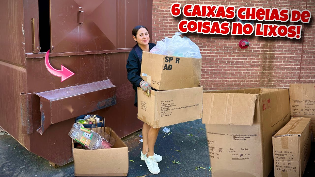 6 caixas cheias no lixo dos Estados Unidos!🇺🇸😱