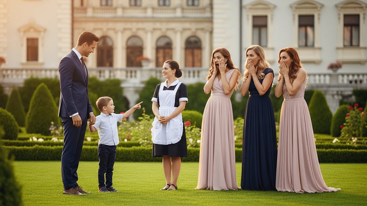 „Pe ea, tată”, spune fiul milionarului, arătând spre bonă drept noua lui mamă în București