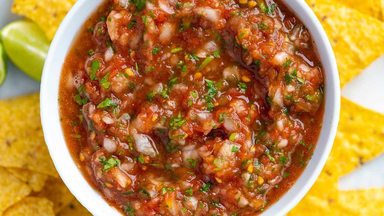 Quick and Easy Salsa Recipe   Homemade Salsa From Scratch