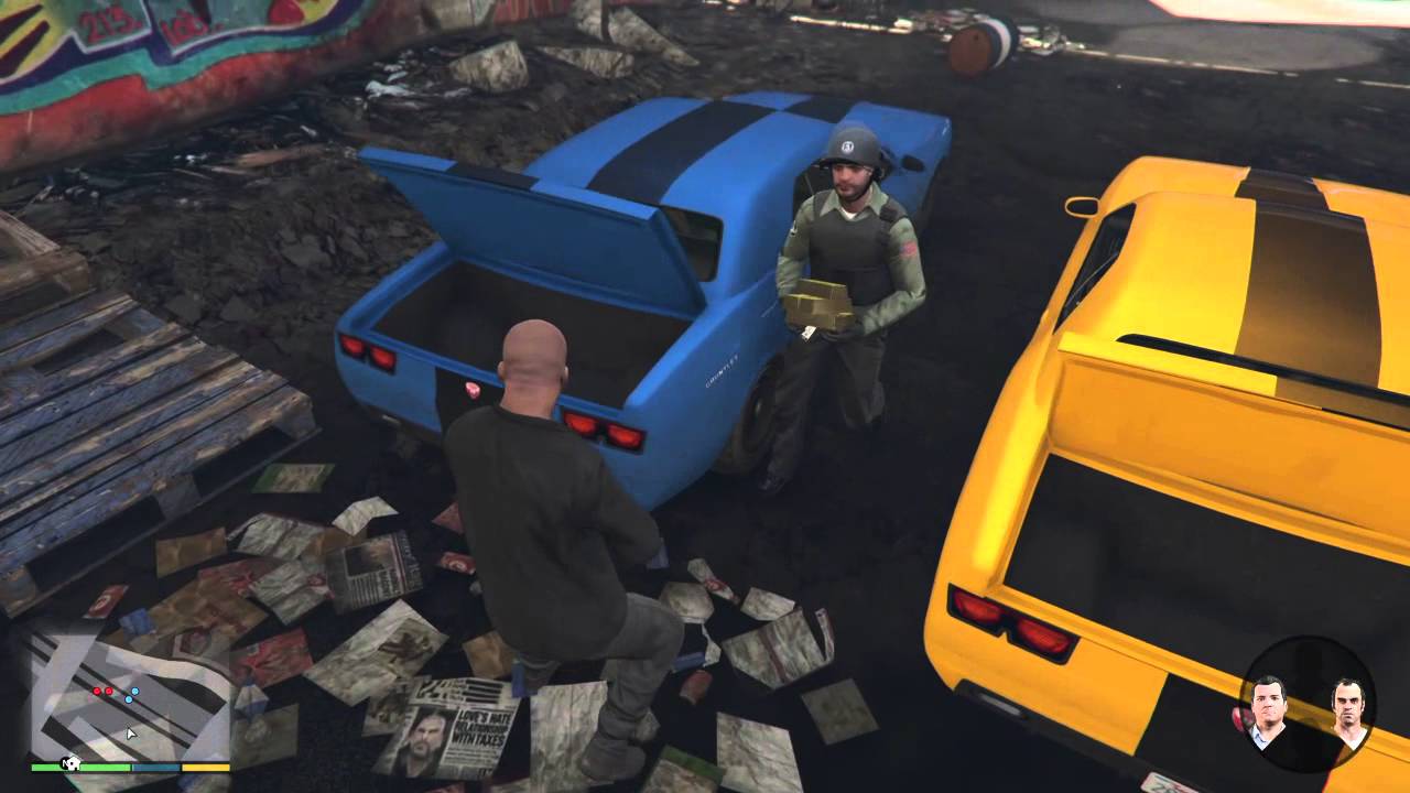 Grand Theft Auto V big score escape from the cops