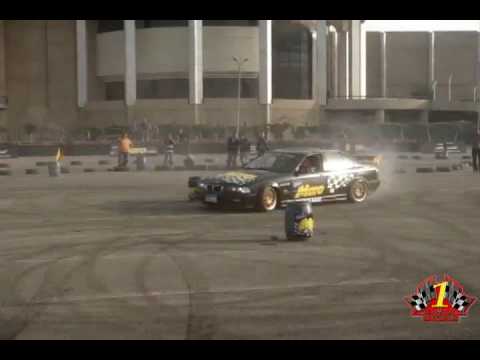 Amr McGyver BMW M3 E36 Drift Cairo Stadium Auto Cross Track Round 1 2010 Moro Event HQ 