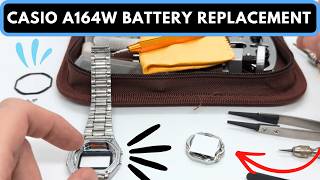 Casio A164W Watch Battery Replacement & AC Reset | 3-Button Casio Watch Battery Change Tutorial