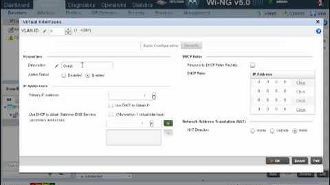 WiNG 5.x: SC10000-Creating and Conf VLANS