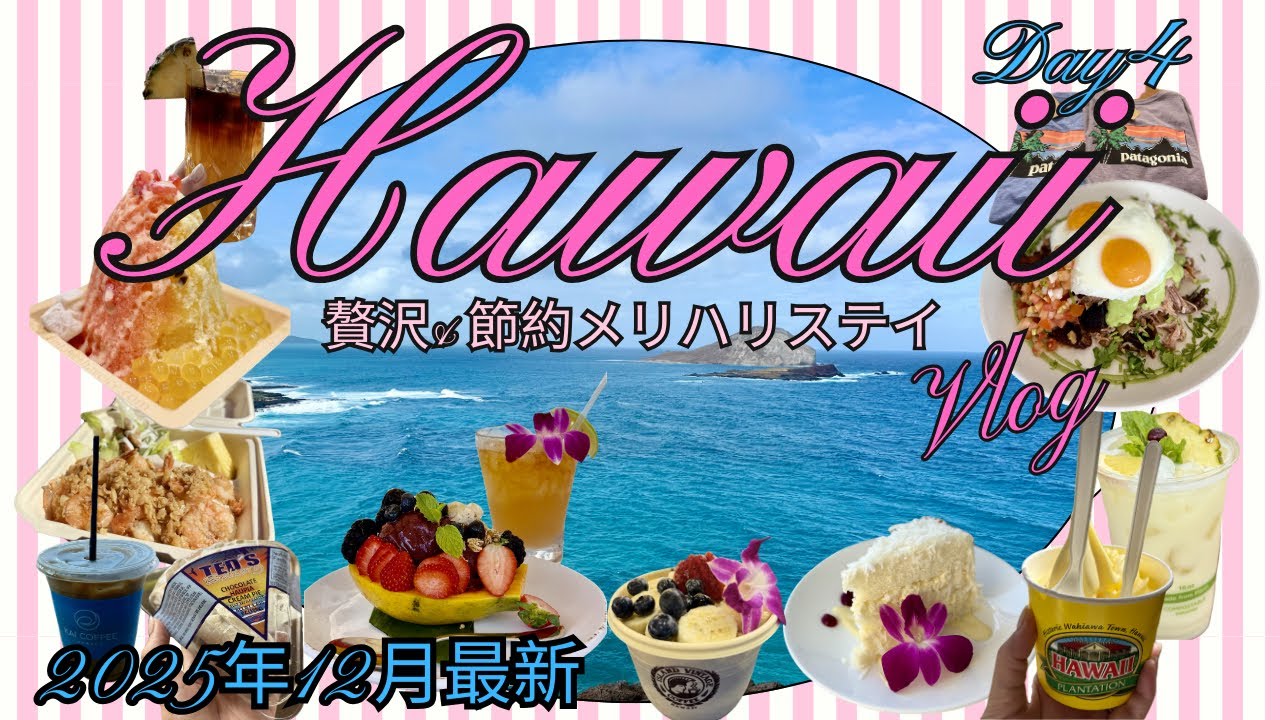 ハワイVlog＃3🏝️贅沢&節約メリハリステイ8泊10日🌺Day4/おすすめ！１日ツアー/アラ還夫婦旅