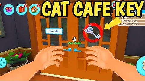Searching Cat CAFE KEY - My pets: Stray Cat Simulator Gameplay - Gaming Walkthrough part 5