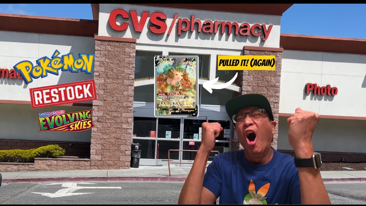 *POKEMON CARD HUNTING AT CVS!* Opening Evolving Skies Sleeved Booster ...