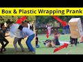 Box Wrapping People Prank | Plastic Wrapping People Prank | Most Dangerous Prank | Best Prank 2020