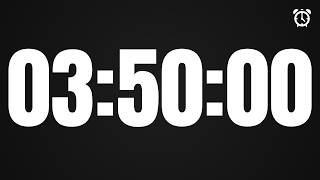 230 Minute Timer (03:50:00) | 3 Hour 50 Minute Countdown | 13800 Seconds | Clean 1080p 60FPS HOW TO