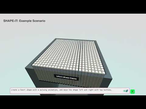 SHAPE-IT: Exploring Text-to-Shape-Display for Generative Shape-Changing Behaviors with LLMs