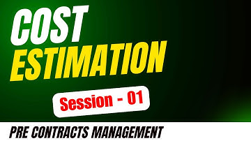 Cost Estimation in Construction – Detailed & Practical Explanation #qsclub #quantitysurveying