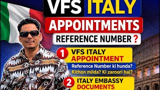 VFS italy 🇮🇹 appointments and papers updates 🤞🏻
