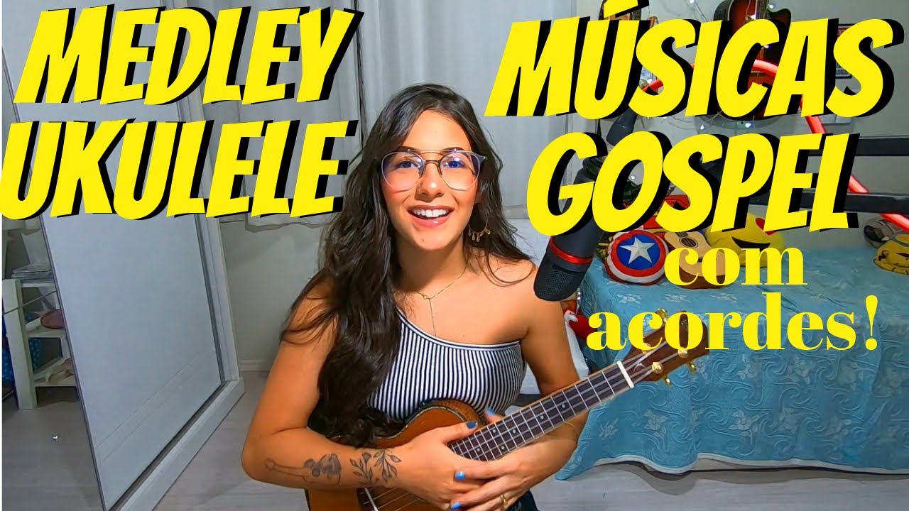 MEDLEY 3 | Músicas GOSPEL no UKULELE + acordes ♥ || por Fernanda Gomes